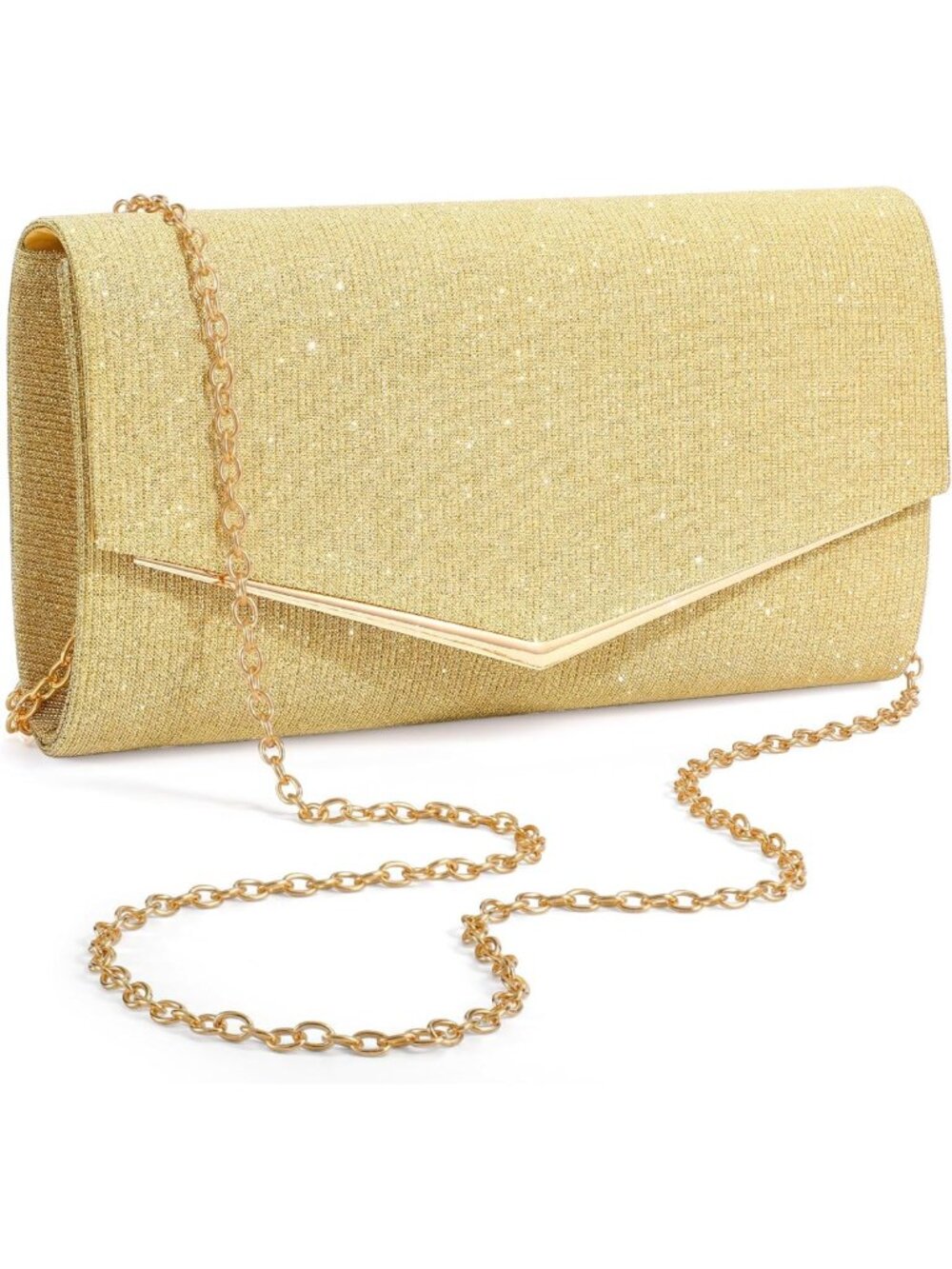 Chic Evening Clutch Purse with Detachable Chain - Stylish Women's Handbag